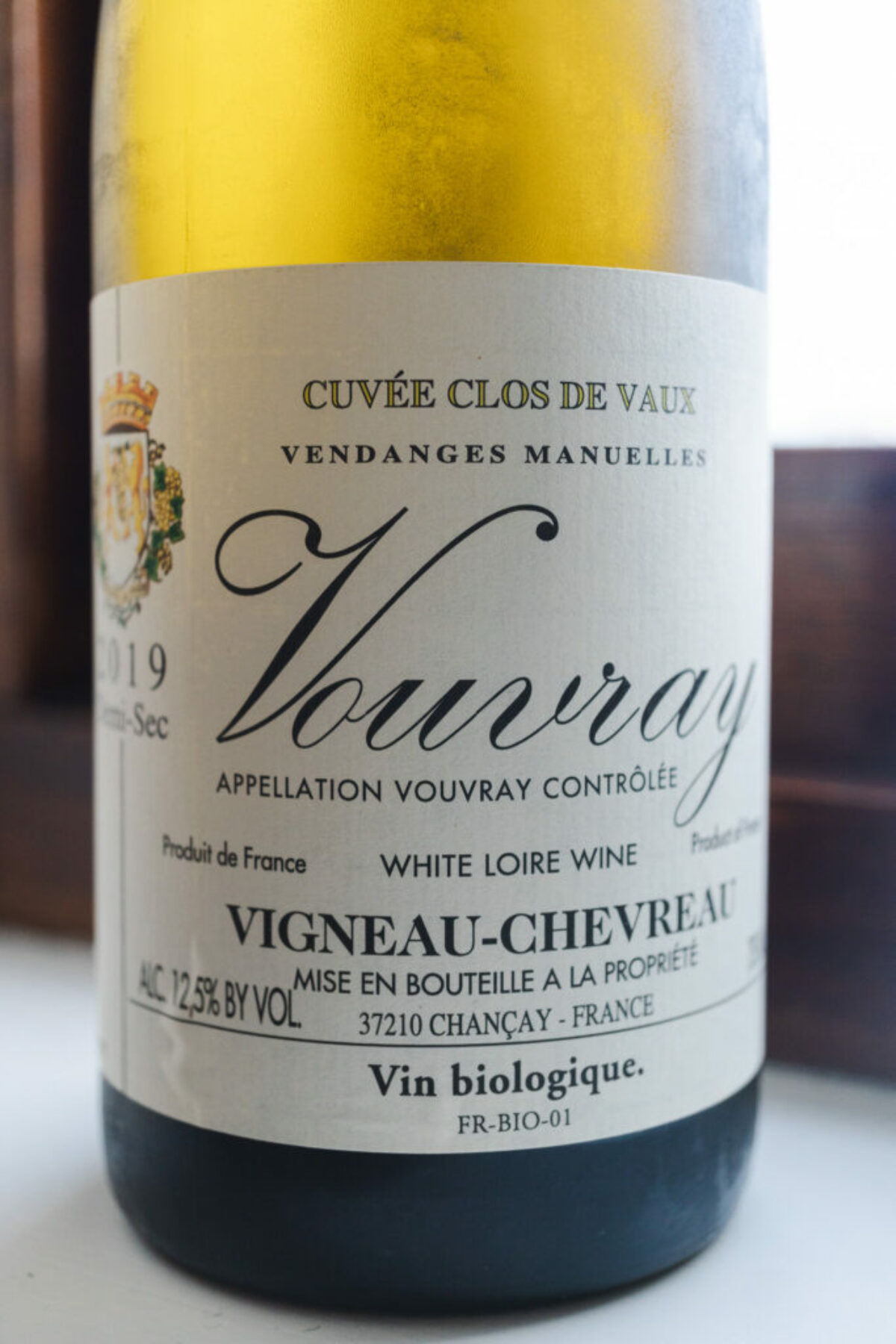 2019 Vouvray Cuvée Clos de Vaux Demi-Sec, Domaine Vigneau-Chevreau